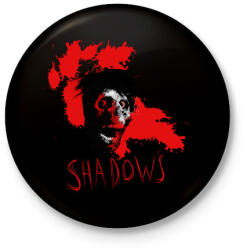 printfashion ijesztő zombi - Kitűző, hűtőmágnes - Fekete (3096395)