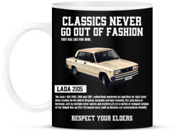 printfashion Lada 2105 - Bögre - Fekete (14792201)