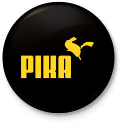printfashion PIKA - Kitűző, hűtőmágnes - Fekete (3095905)