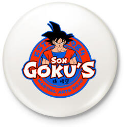 printfashion Son Goku Dojo - Kitűző, hűtőmágnes - Fehér (3081264)