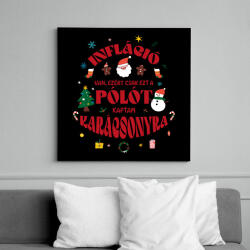 printfashion Infláció és karácsony - Vászonkép - Fekete (14853254)