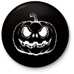 printfashion Halloween tök - Kitűző, hűtőmágnes - Fekete (3095374)