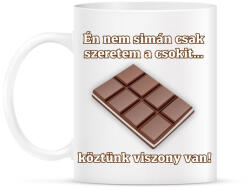 printfashion A csoki és én. . . - Bögre - Fehér (3397686)