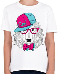 printfashion Snapback Dog - Gyerek póló - Fehér (1260879)