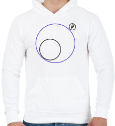 printfashion PUBG körön kívül - Férfi kapucnis pulóver - Fehér (826041)