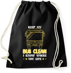 printfashion I know where you live - Sportzsák, Tornazsák - Fekete (7468386)