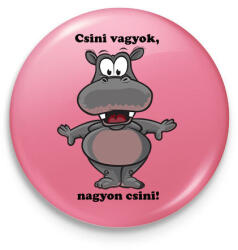 printfashion Csini vagyok - Kitűző, hűtőmágnes - Rózsaszín (13901602)