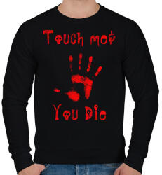 printfashion touch me and you die - Férfi pulóver - Fekete (1774156)