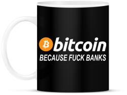 printfashion Bitcoin - Bögre - Fekete (2262283)