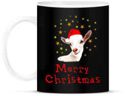 printfashion goat christmas - Bögre - Fekete (1996493)