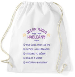 printfashion Hableány jelek - Sportzsák, Tornazsák - Fehér (13846154)