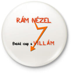 printfashion VILLÁM - Kitűző, hűtőmágnes - Fehér (16207967)