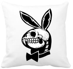 printfashion Playboy nyuszi csontváz - Párnahuzat, Díszpárnahuzat - Fehér (5672205)