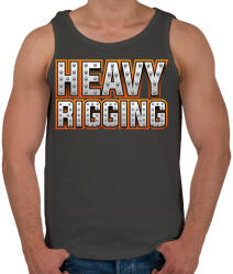 printfashion Heavy Rigging felirat - Férfi atléta - Sötétszürke (457433)