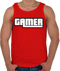 printfashion Gamer GTA style - Férfi atléta - Piros (1189235)
