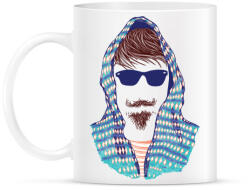 printfashion Hipszter - Bögre - Fehér (787472)