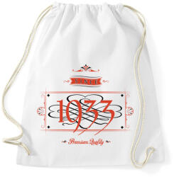 printfashion since-1933-red-black - Sportzsák, Tornazsák - Fehér (523625)