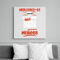 printfashion Mercedes-es vagyok olyan mint más normális ember csak sokkal menőbb - Vászonkép - Fehér (14638546)