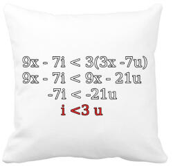 printfashion I love u - Párnahuzat, Díszpárnahuzat - Fehér (2206512)