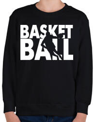 printfashion Basketball - Kosárlabda - Gyerek pulóver - Fekete (7158609)
