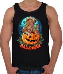 printfashion Teddy maci halloween - Férfi atléta - Fekete (5538329)