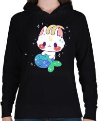 printfashion Horoszkóp-BAK - Női kapucnis pulóver - Fekete (12710558)