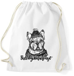 printfashion bulldog karácsonyt - Sportzsák, Tornazsák - Fehér (5652516)