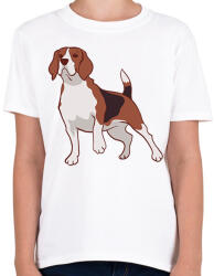 printfashion Beagle - Gyerek póló - Fehér (6351046)