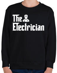 printfashion A Villanyszerelő - Gyerek pulóver - Fekete (1846133)
