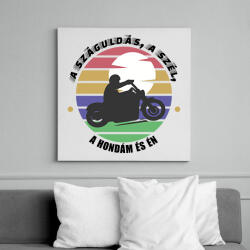 printfashion A száguldás, a szél - Honda - Vászonkép - Fehér (7207352)