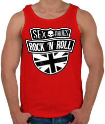 printfashion Szex, drog és rock and roll - Férfi atléta - Piros (325283)