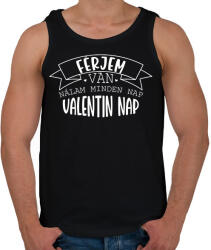 printfashion Férjem van - Férfi atléta - Fekete (11642478)