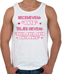 printfashion Becenevem: Anya - Férfi atléta - Fehér (13294024)