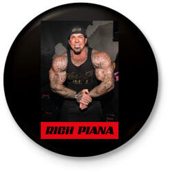 printfashion Rich Piana - Kitűző, hűtőmágnes - Fekete (14938886)