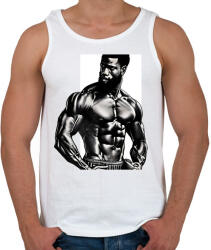 printfashion Gym 01 - Férfi atléta - Fehér (12351054)