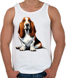 printfashion Kutya - Férfi atléta - Fehér (16191723)