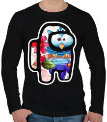 printfashion Among Us - Cuki Bagoly - Férfi hosszú ujjú póló - Fekete (5786447)