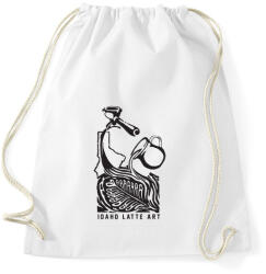 printfashion Latte art - Sportzsák, Tornazsák - Fehér (1800804)