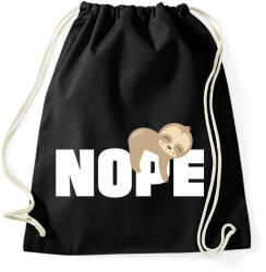 printfashion Nope lajhár - Sportzsák, Tornazsák - Fekete (1981348)
