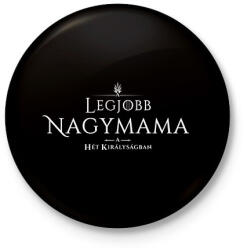 printfashion got-legjobb-nagymama-white - Kitűző, hűtőmágnes - Fekete (3095201)