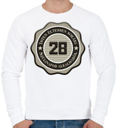 printfashion 28 - Férfi pulóver - Fehér (7230654)