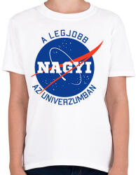 printfashion Nasa Nagymama - Gyerek póló - Fehér (7049407)