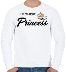 printfashion I'M THEIR PRINCESS - Férfi pulóver - Fehér (1156350)