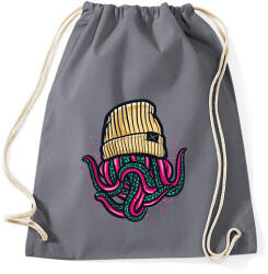 printfashion Lil Pump Octopus - Sportzsák, Tornazsák - Grafitszürke (5683346)