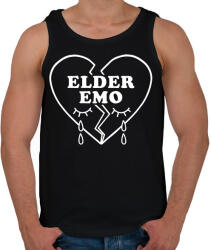 printfashion Elder emo heart - Férfi atléta - Fekete (12226388)