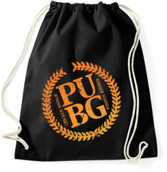printfashion PUBG LOGO - Sportzsák, Tornazsák - Fekete (959952)
