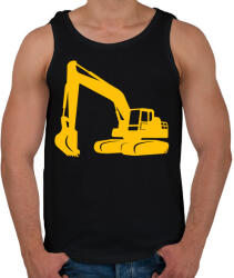 printfashion Excavator - Férfi atléta - Fekete (4376881)