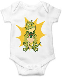 printfashion T-rex kamerával - Baba Body - Fehér (11737266)