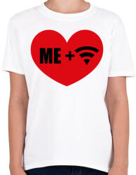 printfashion ÉN + WIFI - Gyerek póló - Fehér (262112)