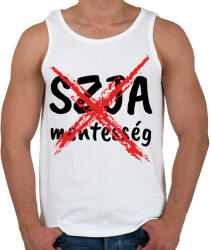 printfashion SZJA Mentesség vége - Férfi atléta - Fehér (16489227)